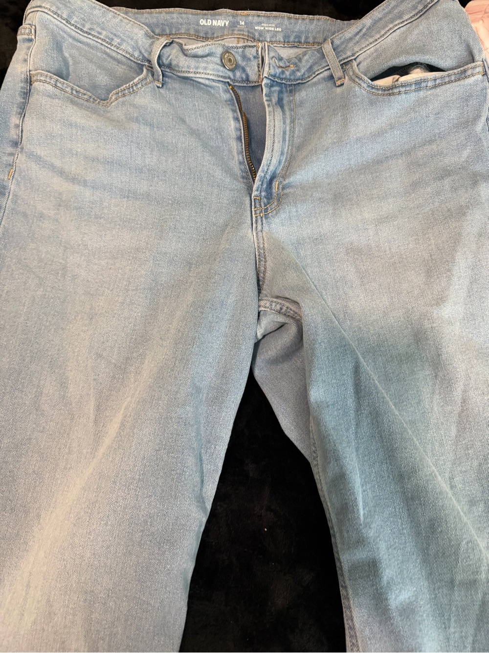 Old Navy Light Blue High Rise Wow Wide Leg Jeans